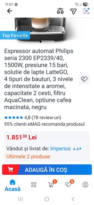 Expresor automat Philips 2300