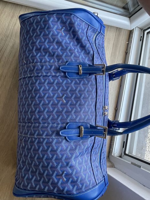 Луксозен син сак Goyard Boeing Duffel