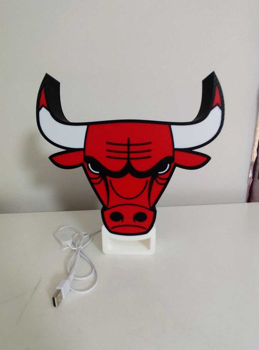 3д лампа Chicago Bulls