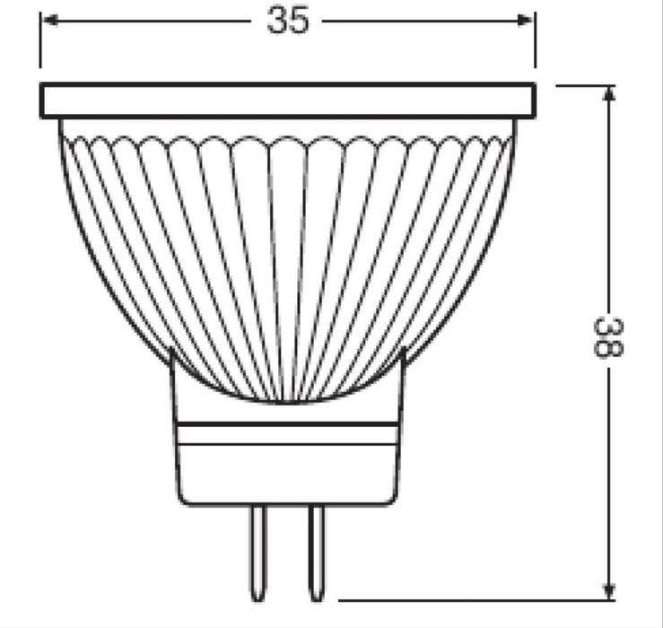 Bec reflector LED OSRAM MR11 GU4 Alb cald