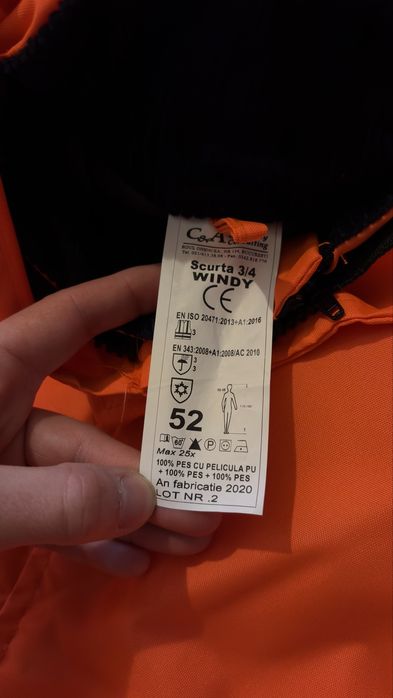 Geaca de protectie reflectorizanta