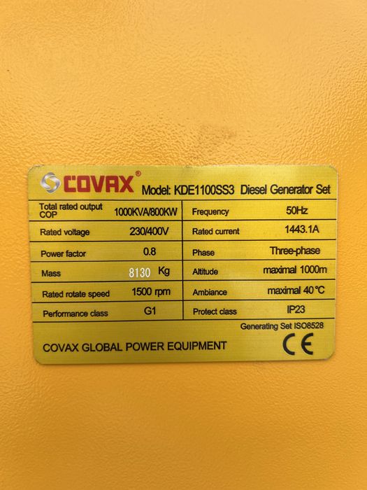 Дизень Генератор 1000 Ква 800 Квт