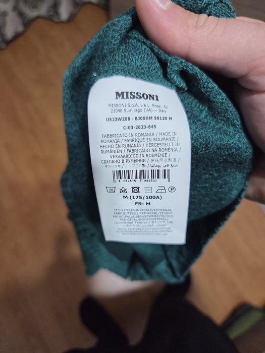 Tricou polo Missoni marimea M barbati