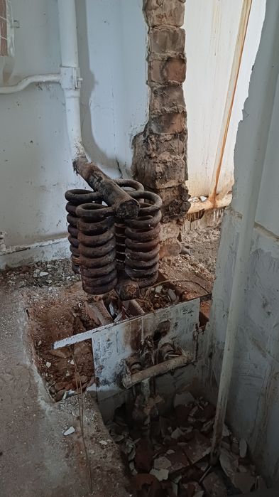 Старый газовый печка кател