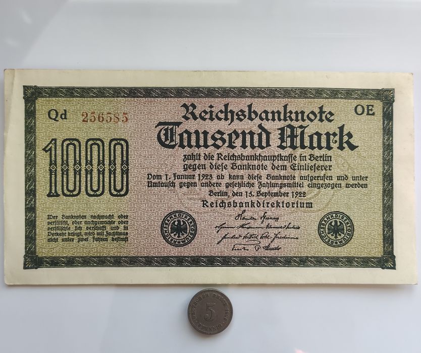 Monede si bancnote vechi din perioada Imperiului German  pret redus