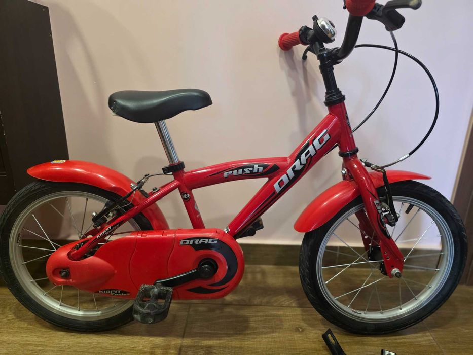 Детско колело DRAG rush 16" с помощни колела