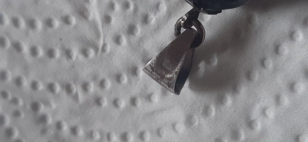 Pandantiv argint cu piatra blue gold stone