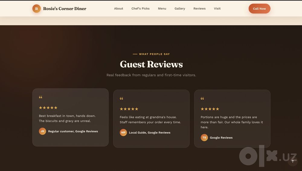 IT-solutions (landing page and website for visitors)