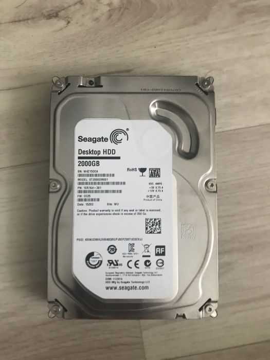 Продам жесткий диск 2TB