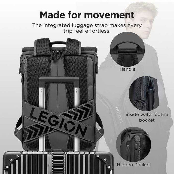 Rucsac Lenovo Legion 16-inch Armored Gaming Backpack GB900 20L Rezistent Apa/Socuri
