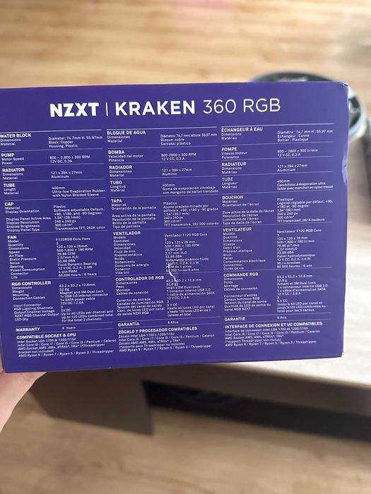 NZXT Kraken 360 RGB – чисто нов, неизползван, с LCD дисплей