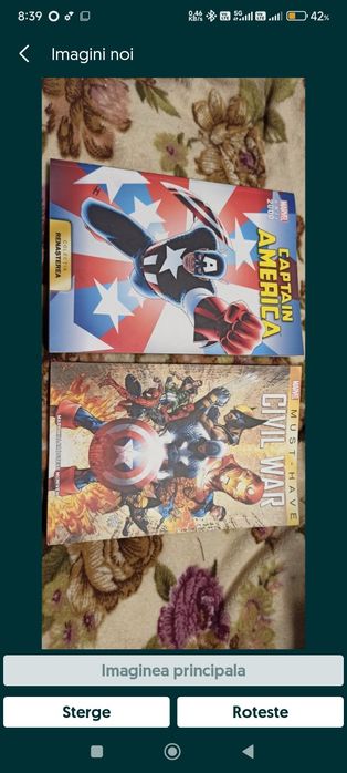 Benzi desenate colectia Marvel - Captain
America 4 si Civil War. Citit