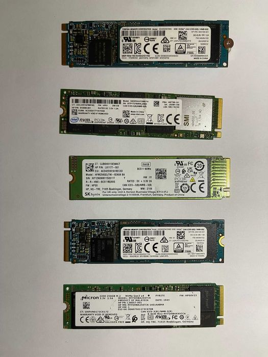 Ssd NVMe/M2Sata/2.5"sata 128/256/500tb/1TB Samsung,Micron,Sandisk,WD