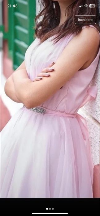 Rochie roz de banchet