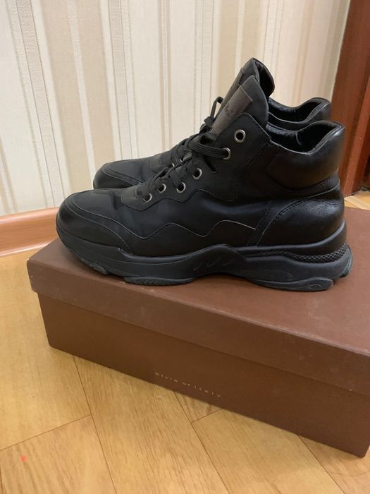 Теплые кроссы из кожи