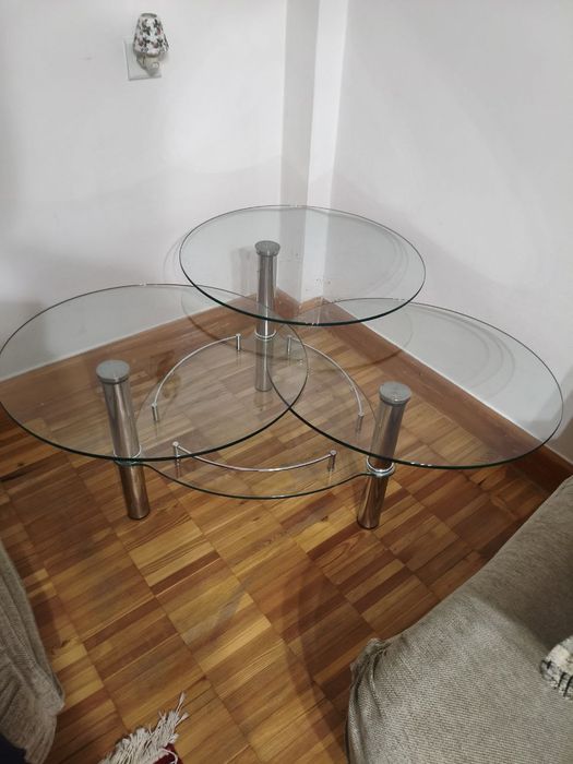 Стол журнальный стеклянный