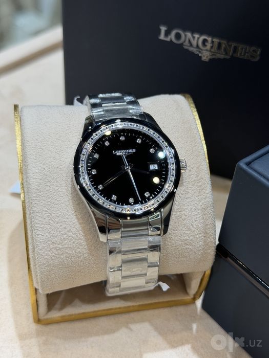 Швейцарская роскошь: Женские  Longines Conquest Classic с бриллиантами
