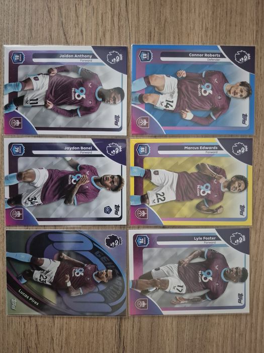 Topps Premier League 25/26 - базови, инсърти и паралели на отборите