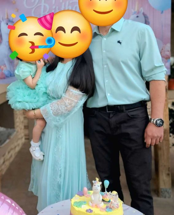 Рокли за мама и бебе (подарък риза за тати)