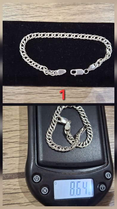 Серебряный браслет мужской