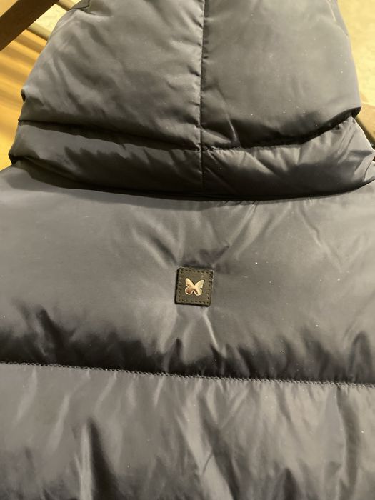 Пуховик зимний без капюшона