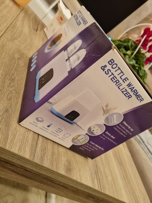 Двоен стерилизатор и нагревател за шишета и залагалки с лед дисплей