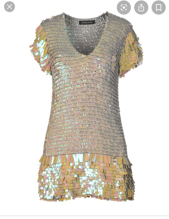 Нова дизайнерска рокля с пайети Mangano XS/S