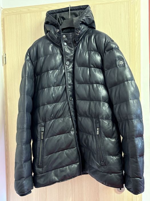 Geaca Milestone barbateasca piele 56