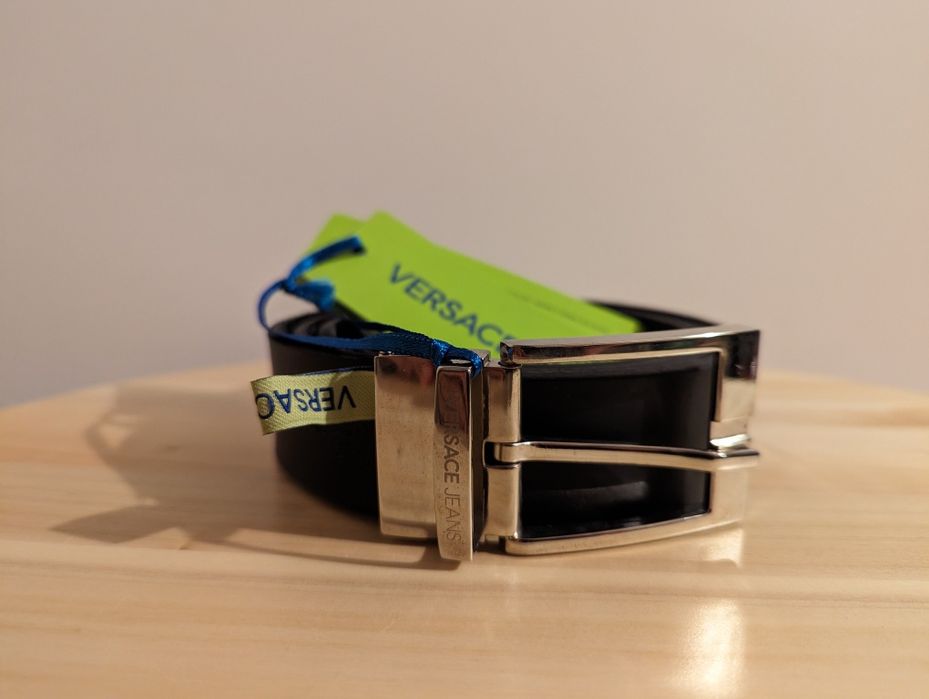 Кожен колан Versace