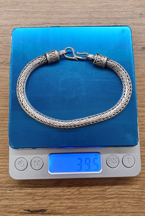 Brățara argint 925 Bali Tulang Naga sau Dragon Bone 39.5 gr