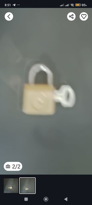 Замок ключом  мини.