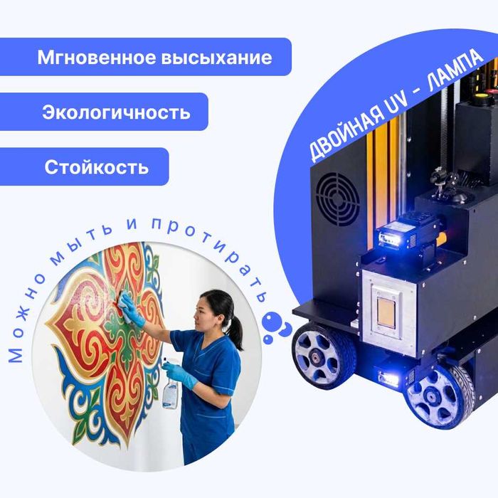 Настенный УФ-принтер из Японии! 3D настенный принтер! Принтер для стен