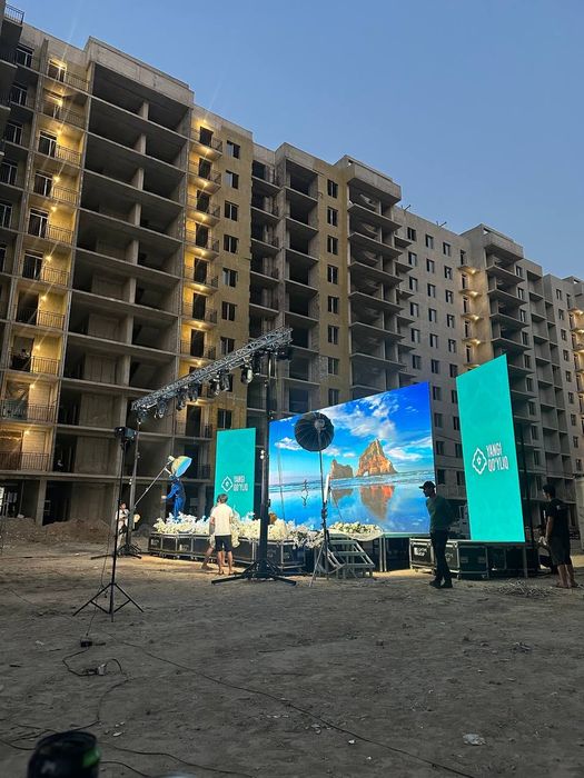 LED экранов Аренда podium, svetomuzika, alyumindan yasalgan ferma