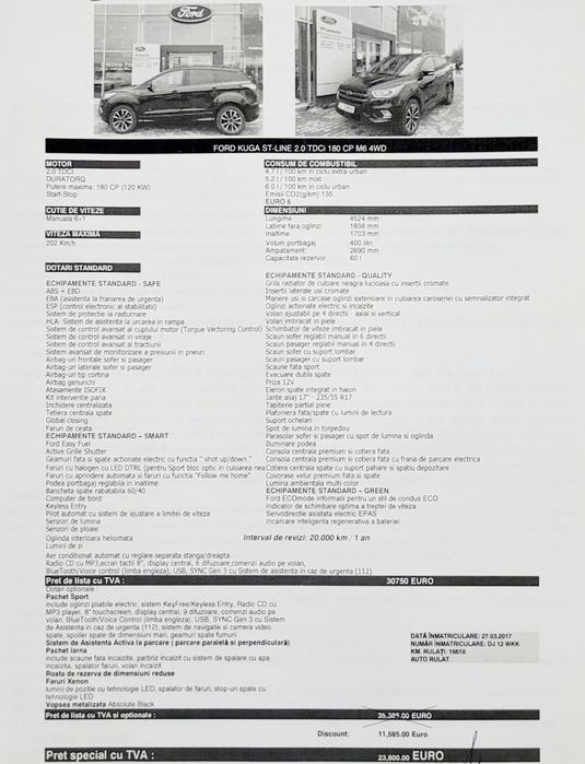FORD Kuga 2017 — imagine 4