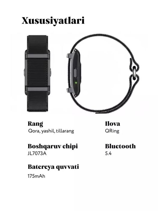 Smart fitness braslet  sog‘ligingiz va faolligingiz nazorati