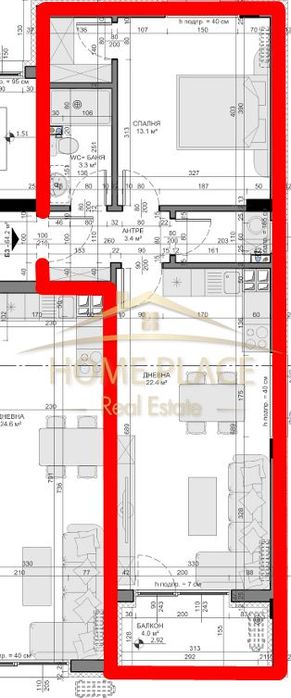 Двустаен апартамент в новострояща се сграда