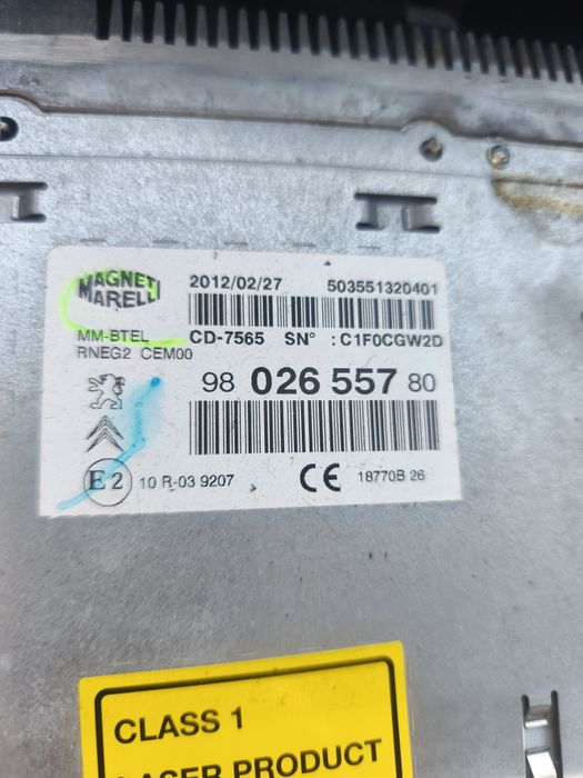 Radio / Unitate Cd / Casetofon Cd Player Peugeot 508 2.0 hdi hybrid