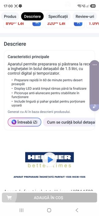 Aparat de facut inghetata