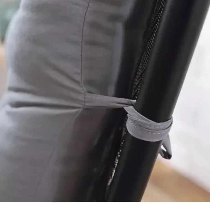 Голяма възглавница за стол, пейка, шезлонг, палет с ленти за фиксиране