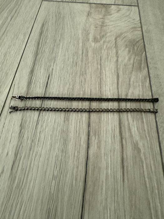 Bratari model Tennis Black si Tennis Pills Fine Black argint rodiat