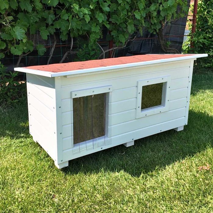 Cusca Caine Izolata Cu Fereastra Si Folie PVC Finisaj Alb Garantie