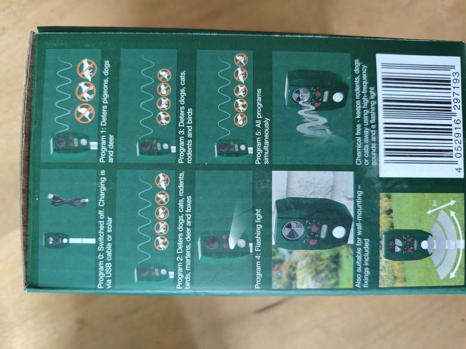 Градински соларен уред срещу вредители 2 бр. + БОНУС мини уред