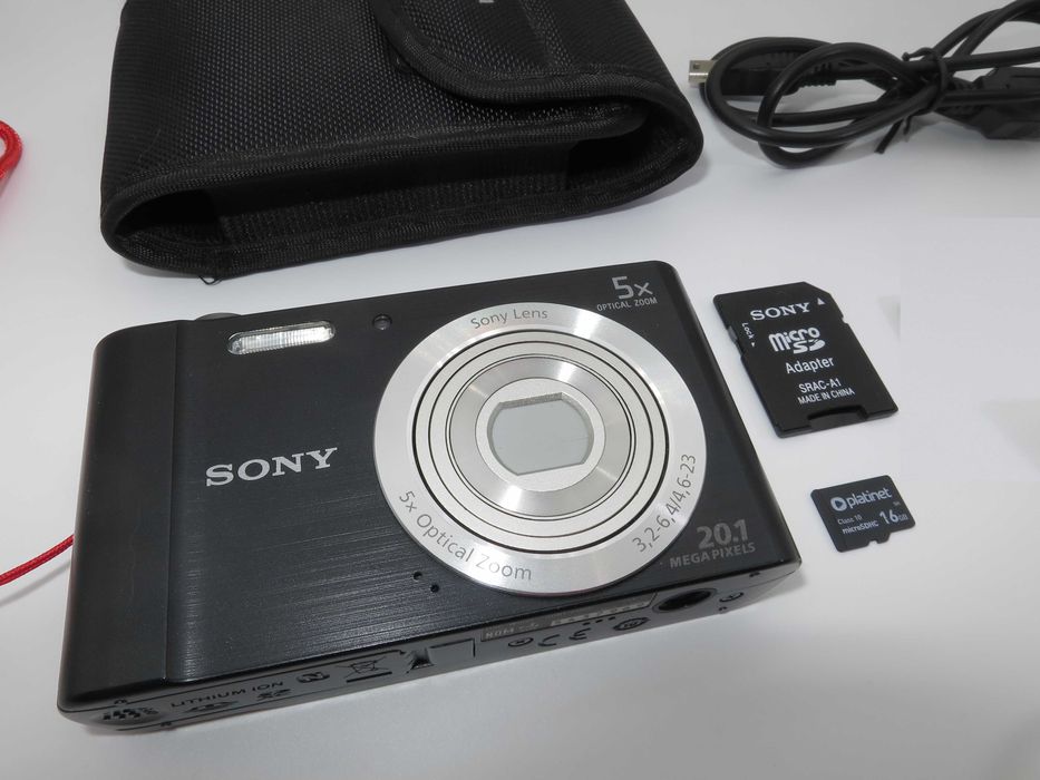 Sony Cyber-shot W800 ултра компактен цифров фотоапарат, дигитална