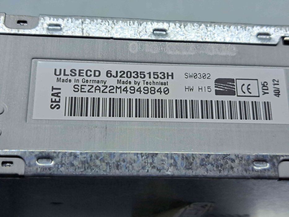 Radio CD Seat Ibiza 5 (6J5) FR [Fabr 2008-2017] 6J2035153H