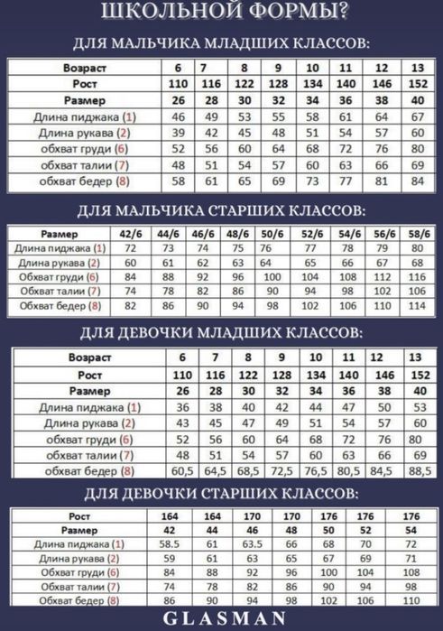 Школьные брюки Glasman