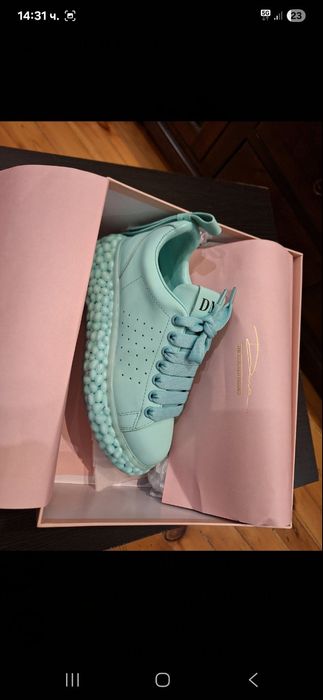 Маратонки кожени