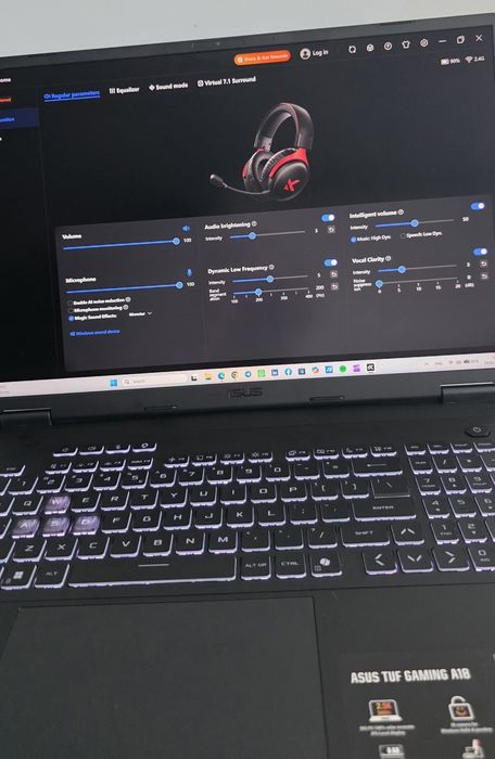 Căști Gaming MCHOSE V9 Pro – Wireless 2.4GHz / Bluetooth 5.3 / USB‑C, 53mm, 7.1, AI Noise Canceling