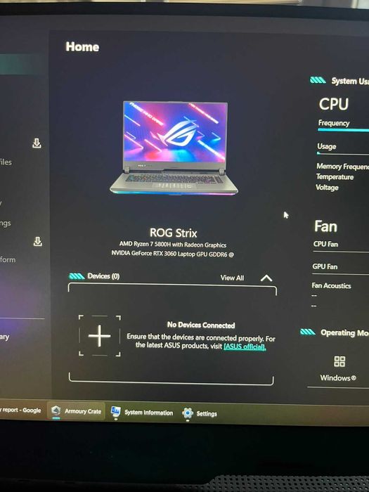 Геймърски лаптоп ASUS ROG Strix G15 G513QM-HN027