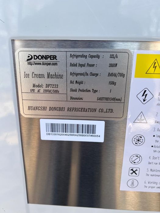 Фризер морожный аппарат донпер фрезер
