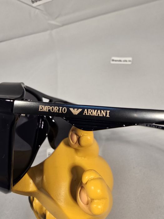 Ochelari de soare polarizati Emporio Armani, negri, P999, made in Italy